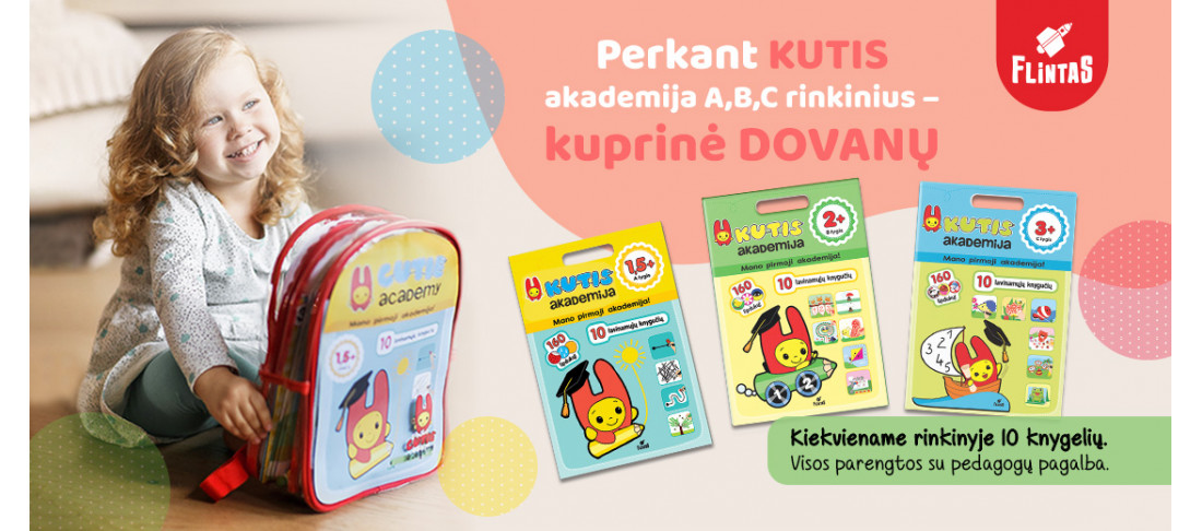 „KUTIS“ akademijos rinkiniai: smagiausias mažylių ugdymas