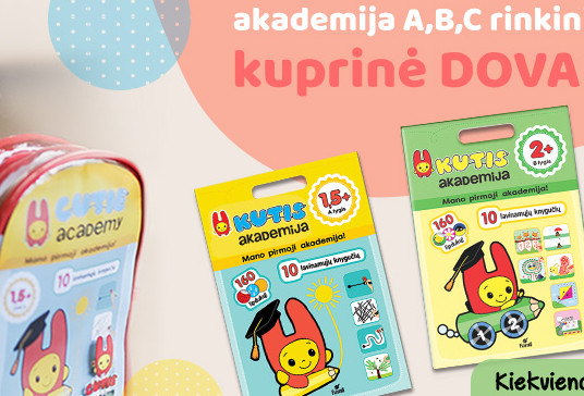 „KUTIS“ akademijos rinkiniai: smagiausias mažylių ugdymas